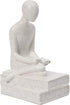 Quoowiit Abstract Sculpture Statues for Home Decor, Abstract Figure Statues Hand Craved Resin Sculpture Modern Home Decoration-143 White