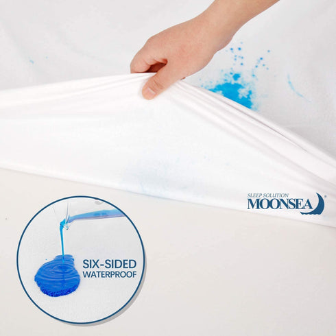 Zippered Mattress Protector with Ultra Soft Cotton Terry Surface, 6-Side Waterproof Mattress Encasement, Durable Zipper, Noiseless, for Standard Twin Mattress 39'' X 75''