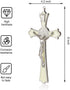 Saint Benedict Enamel Crucifix - Crucifix Wall Cross Metal Wall Art-8 Inch Cross Give Blessing and The Spiritual Sacred:Faith Gift for your Acquaintances