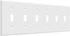 ENERLITES Toggle Light Switch Wall Plate, Gloss Finish, 6-Gang 4.50" x 11.81", Unbreakable Polycarbonate Thermoplastic, UL Listed, 8816-W, White