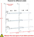 Auledio Adjustable Over The Door Triple Towel Rack with Hooks,Silver