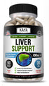 Kaya Naturals Liver Support - Liver Detox | Gut Health Support for Adult | Milk Thistle & Dandelion Root Capsules | Liver Cleanse Detox & Repair w/ Artichoke Extract Liver Health Supplement | 60 Count