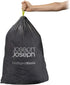 Joseph Joseph Intelligent IW1 General Waste Liners Custom Fit Bags for Totem 24 to 36 Liter/6.3 to 9.5 Gallon, 20-Pack, Black
