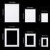 24 Pieces Picture Mats Set, Including 12 Pre-Cut White Photo Frame Mats and 12 White Core Bevel Cutting Mat Boards for 5 x 7, 8 x 10, 11 x 14 Inch Pictures
