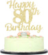 LVEUD 80th Birthday Cake Topper for Happy Birthday, 80 Golden Flash 80th Cake Topper?Happy Birthday Cake Topper Cake Ornament (80th)