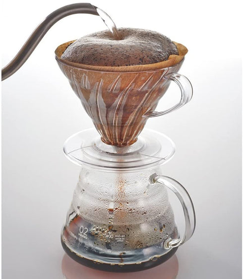 Hario V60 Plastic Coffee Dripper, Size 02, Clear