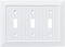 Franklin Brass W35273-PW-C Classic Beadboard Triple Switch Wall Plate/Switch Plate/Cover, Pure White