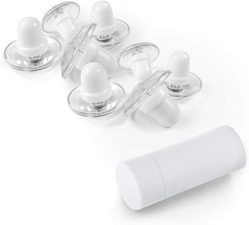PinionPins Clear Magnetic Duvet Clips with Key. - Patented Duvet & Comforter Clip Pinning System - Stronger Than Traditional Duvet Fasteners Like Duvet Donuts (8 Clear Pins with Key)
