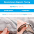 PinionPins Clear Magnetic Duvet Clips with Key. - Patented Duvet & Comforter Clip Pinning System - Stronger Than Traditional Duvet Fasteners Like Duvet Donuts (8 Clear Pins with Key)