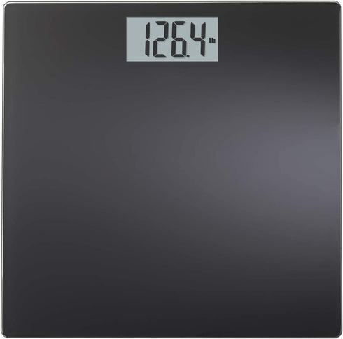 InstaTrack Large Display Digital Bathroom Scale with Step-On Technology in Black, Accurately Measures up to 400 Pounds