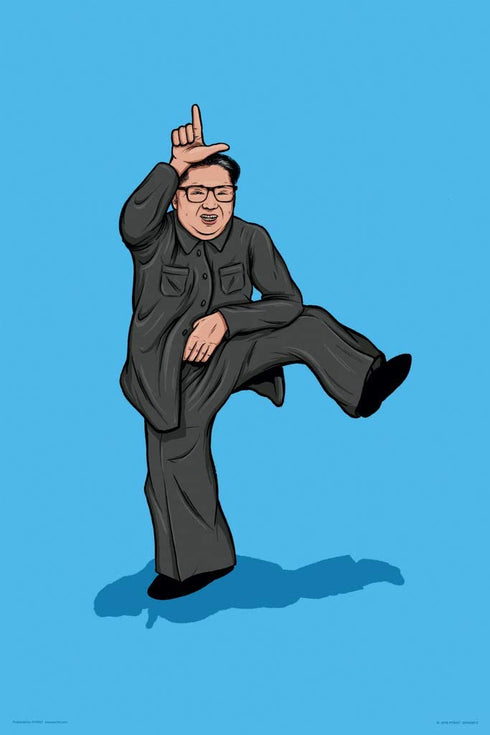 Pyramid America Kim Jong Un Take The L Dance Funny Cool Wall Decor Art Print Poster 12x18