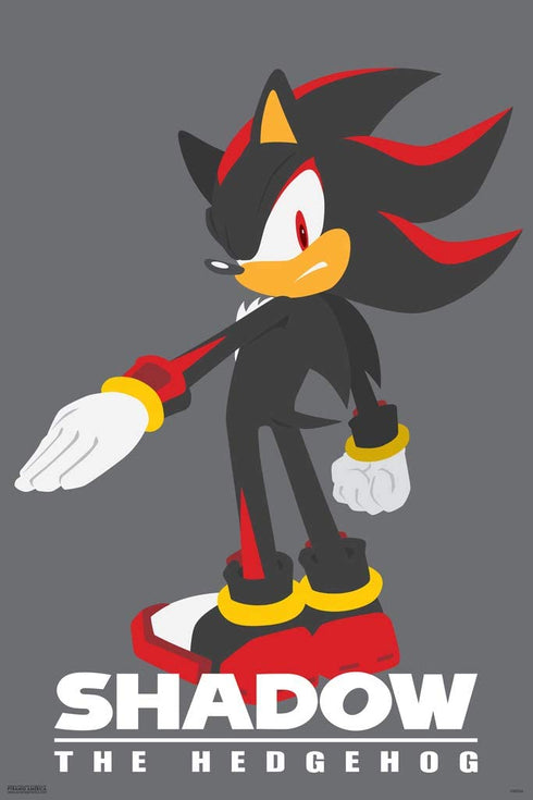 Pyramid America Sonic The Hedgehog Shadow Sega Video Game Gaming Cool Wall Decor Art Print Poster 12x18