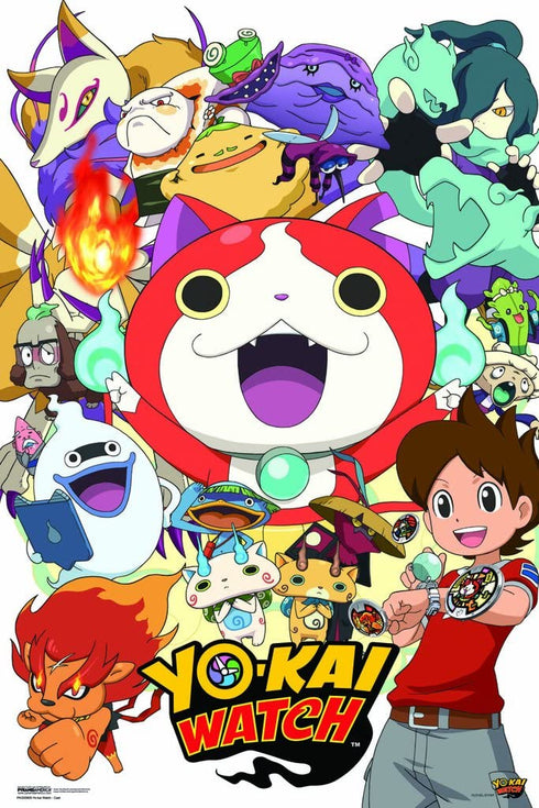 Pyramid America Yo Kai Watch Cast Television Cool Wall Decor Art Print Poster 12x18