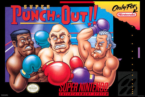 Pyramid America Super Punch Out Nintendo Box Art Cool Wall Decor Art Print Poster 12x18