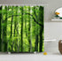 HSCC Fresh Green Rain Forest Tropical Scenic Wild Nature Reserve Scene Bathroom Shower Curtain Decor Art Prints Waterproof Polyester (Green Forest)