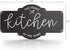 Barnyard Designs Rustic Metal Kitchen Wall Decor Sign, Country Farmhouse Decoration for Your Home, Kitchen, or Dining Room, 16 x 8.5