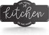 Barnyard Designs Rustic Metal Kitchen Wall Decor Sign, Country Farmhouse Decoration for Your Home, Kitchen, or Dining Room, 16 x 8.5