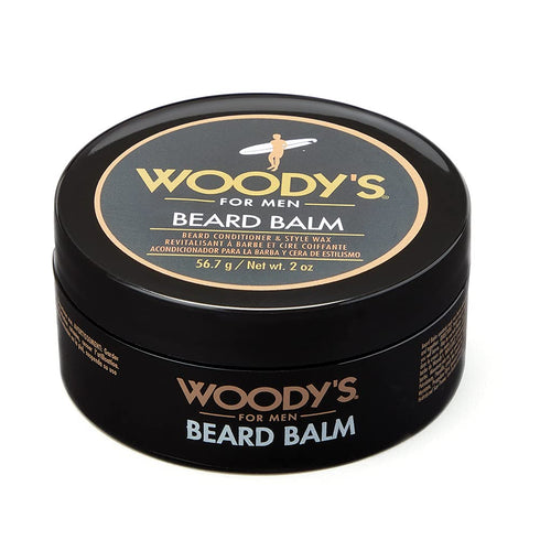Woody's 2-in-1 Beard Balm for Men, Beard Conditioner and Style Wax, with Blend of Coconut Oil, Panthenol, and Natural Beeswax 2-Ounce, 1-pack