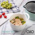 Cook with Color Mixing Bowls - 4 Piece Nesting Plastic Mixing Bowl Set with Pour Spouts and Handles (Mint)