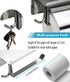Toilet Paper Holder with Shelf, Toilet Tissue Holder with Phone Shelf, Bathroom Stainless Steel Tissue Roll Dispenser Storage,Wall Mounted 3M Self Adhesive No Drill Or Drilling with Screws