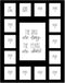 School Days Picture Mat with Multiple OpeningsSchool Years Photo Collage The Days Are Long Picture Mat - No Frame - 1 Pre-School & Kindergarten to 12th Grade (15 Photos, 1 Pre School - 12th, Black)