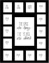 Hope Woodworking School Days Picture Mat with Multiple Openings School Years Photo Collage The Days are Long Picture Mat - No Frame- 2 Pre-School & Kindergarten to 12th Grade, Black