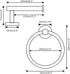 GAPPO Bathroom Hardware Accessories Set Matte Black 2 Piece SUS 304 Stainless Steel Wall Mounted Hand Towel Ring Toilet Paper Holder