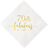 Crisky 70 and Fabulous Cocktail Napkins Gold for Women 70th Birthday Decorations, 70th Birthday Bevergae Dessert Cake Table Supplies, 50Pcs, 3-Ply