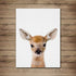Baby Animal Posters and Prints - EPHANY ART - Rabbite Deer Fox Canvas Painting Nursery Pig Wall Art, Piglet Print Wall Art Nordic Picture Kids Room Decoration YMX014 (8"x10"(20x25cm))