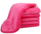 VIVOTE Microfiber Face Cloths Reusable Makeup Remover Cloth Ultra Soft Washcloths for Women and Baby 12Inch X 12Inch (6 pack, Dark pink)