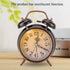 Christmas Carnival Boquite Old Fashioned Alarm Clock, Retro Mechanical Alarm Clock, Old Alarm Clock Traditional Alarm Clock with Night Light (Black)