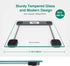 BEAUTURAL Digital Body Weight Bathroom Scale with Step-On Technology, Precision Weighing Scale,Large Backlight Display, Highly Accurate, Glass, 400 lbs, Batteries and Tape Measure Included