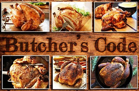 Rotisserie Elastic and Cotton Blend - Stretchy Twine - Food Grade - Heat Safe - Cooking Ties - Poultry Loops - 50 Pack