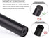 SZXIMU Curtain Rod 3/4 Inch Single Drapery Rods for Windows with Netted Texture Finials, 36-72", Black