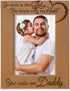 KATE POSH So There is This Girl, She Kinda Stole My Heart, She Calls me Daddy Natural Engraved Wood Photo Frame, Father Daughter Gifts, Father's Day, Best Dad Ever, New Baby, New Dad (4x6 Vertical)