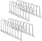 SANNO Lid Holder Organizer Rack, Diversified Euro Kitchen Lid Organizer for Plates, Cutting Boards Bakeware, Cooling Racks, Pots & Pans, Serving Trays,stainless steel pack of 2