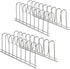 SANNO Lid Holder Organizer Rack, Diversified Euro Kitchen Lid Organizer for Plates, Cutting Boards Bakeware, Cooling Racks, Pots & Pans, Serving Trays,stainless steel pack of 2