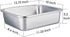 TeamFar Lasagna Pan, Rectangular Cake Pan Brownie Bake Dish Stainless Steel, 12.75—10—3.2", Heavy Duty & Healthy, Deep Side & Brushed Surface, Easy Clean & Dishwasher safe
