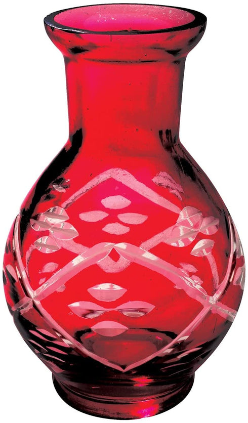 ART & ARTIFACT Flower Vases Set of 5 Small Glass Vases for Flowers, Jeweltone or Clear Glass Bud Vases - Jeweltones