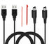 2 Pcs 3.9ft USB Charger Cable Compatible with Nintendo 3DS/ 2DS, Play and Charge Charging Cord Compatible with Nintendo New 3DS XL/New 3DS/ New 2DS XL/New 2DS/ 2DS XL/ 2DS/ DSi/DSi XL with 2 Stylus