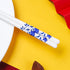 Ceramic Chopsticks reusable with Porcelain Holder and Delicate Box Reusable Chopsticks and Dishwasher Safe,Porcelain Chopsticks (2 Pairs Blue rose)