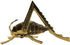 Solid Brass Lucky Cricket Rustic Fireplace Hearth Mantle Decor