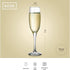 KooK Premium Clear Glass Champagne Flutes, Thin Stem, 7 ounce, Classic Champagne Glasses Pack of 8
