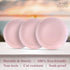 DISPOSABLE PLASTIC DESSERT PLATES | Opulence Blush | 20 pc - 7.5?