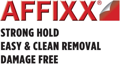 iDesign AFFIXX, Peel and Stick Strong Self-Adhesive Key Storage Rack for Office, Entryway, Kitchen - 4 Hooks, White/Chrome