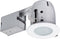 Globe Electric 90663, 4" Flush Round Trim Recessed Lighting Kit Tempered Frosted Glass, White, 3.88" Hole Size