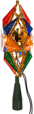 Kurt Adler 10-Light 8-Point Star Christmas Treetop, 8-Inch, Multi-Colored