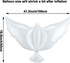 Sumind 24 Pieces White Peace Dove Balloons White Memorial Balloons Dove Foil Balloons Pigeon Bird Balloons Ceremonies Party Decorations for Wedding Funeral Birthday Engagement Party