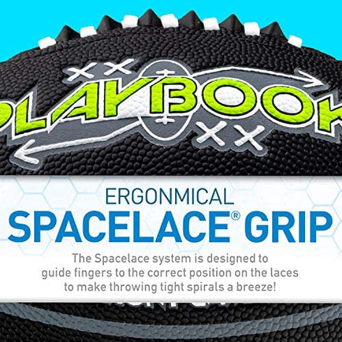 Franklin Sports Youth Football - Playbook Junior Football with Route Diagrams - Small Football, Perfect for Kids in Peewee and Youth Football