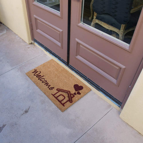 Rubber-Cal This Home is Bursting with Love Vibrant Welcome Door Mats 15mm X 18" X 30"